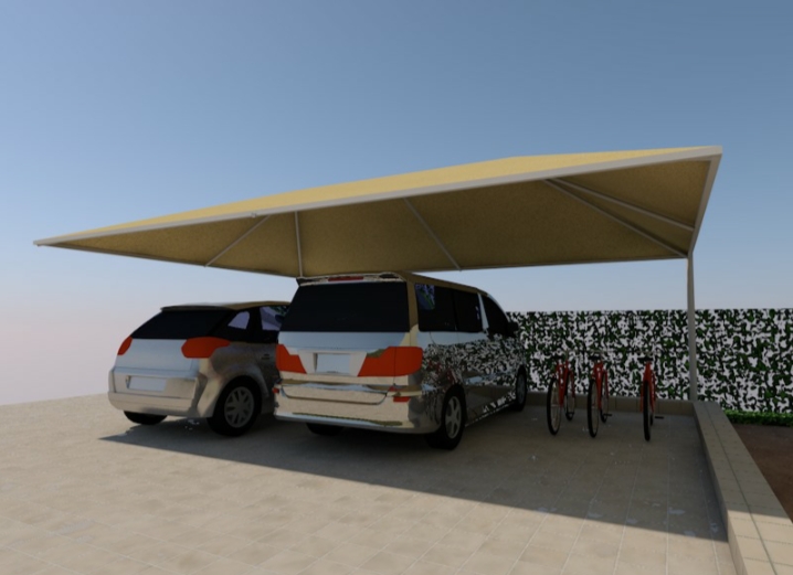 CANTILEVER CAR PARKING SHADE