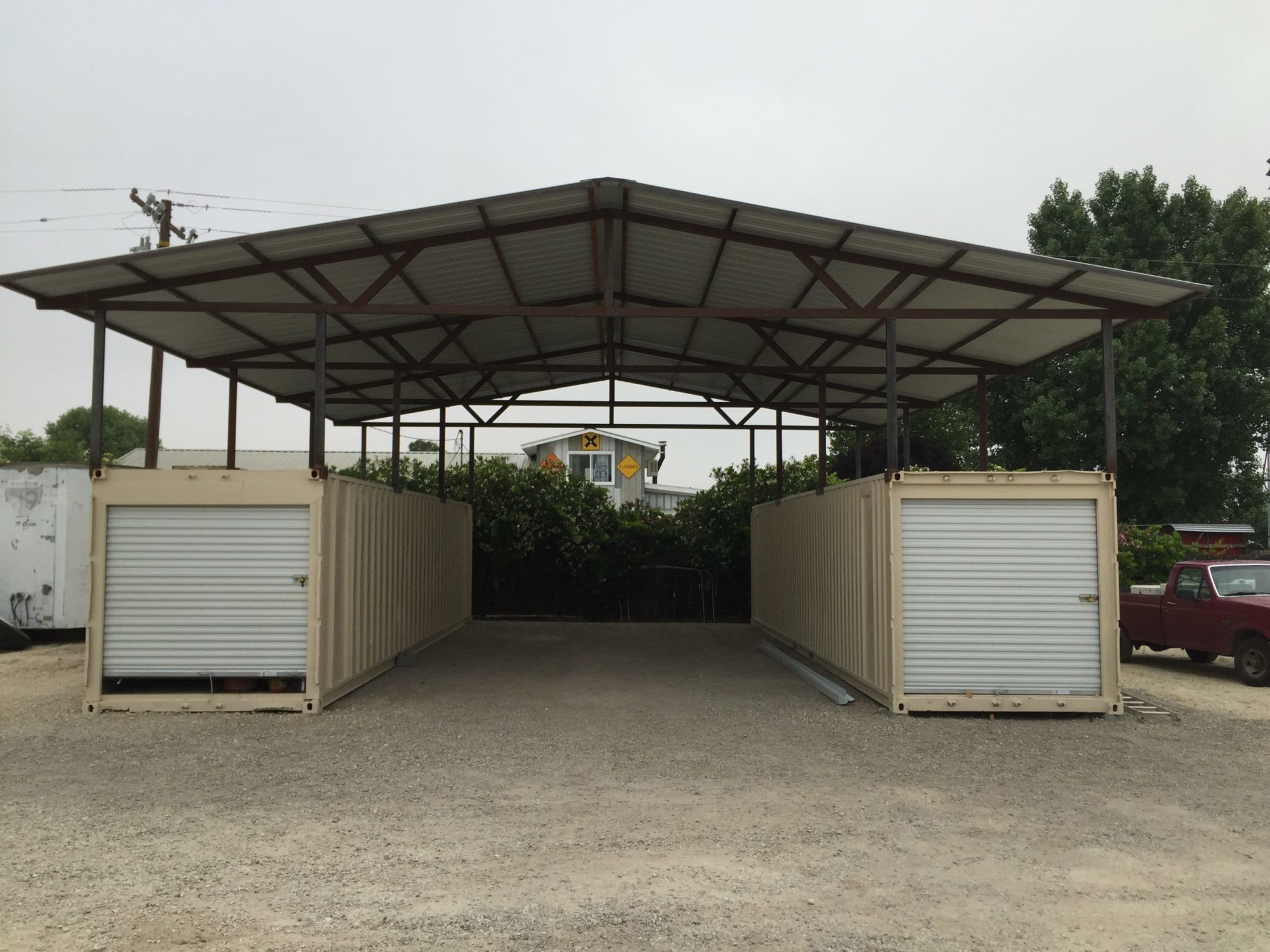 CONTAINER ROOF SHADE COVERS-CANOPY SHADES FOR CONTAINERS