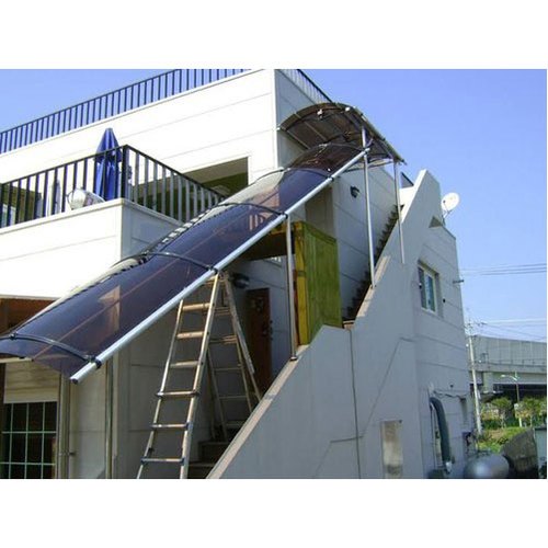 STAIRCASE CANOPY COVER-STAIRWAY AWNING-POLYCARBONATE CANOPY-OUTDOOR SHADE-SUN SHADE-WATERPROOF SHADE-RAINPROOF SHADE