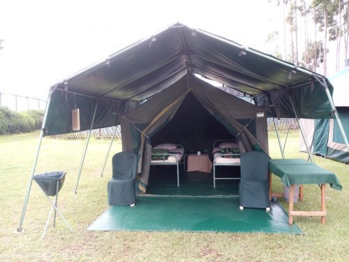 HEAVY DUTY ARMY MILITARY DOUBLE ROOF WATERPROOF CANVAS SAFARI CAMPING TENT
