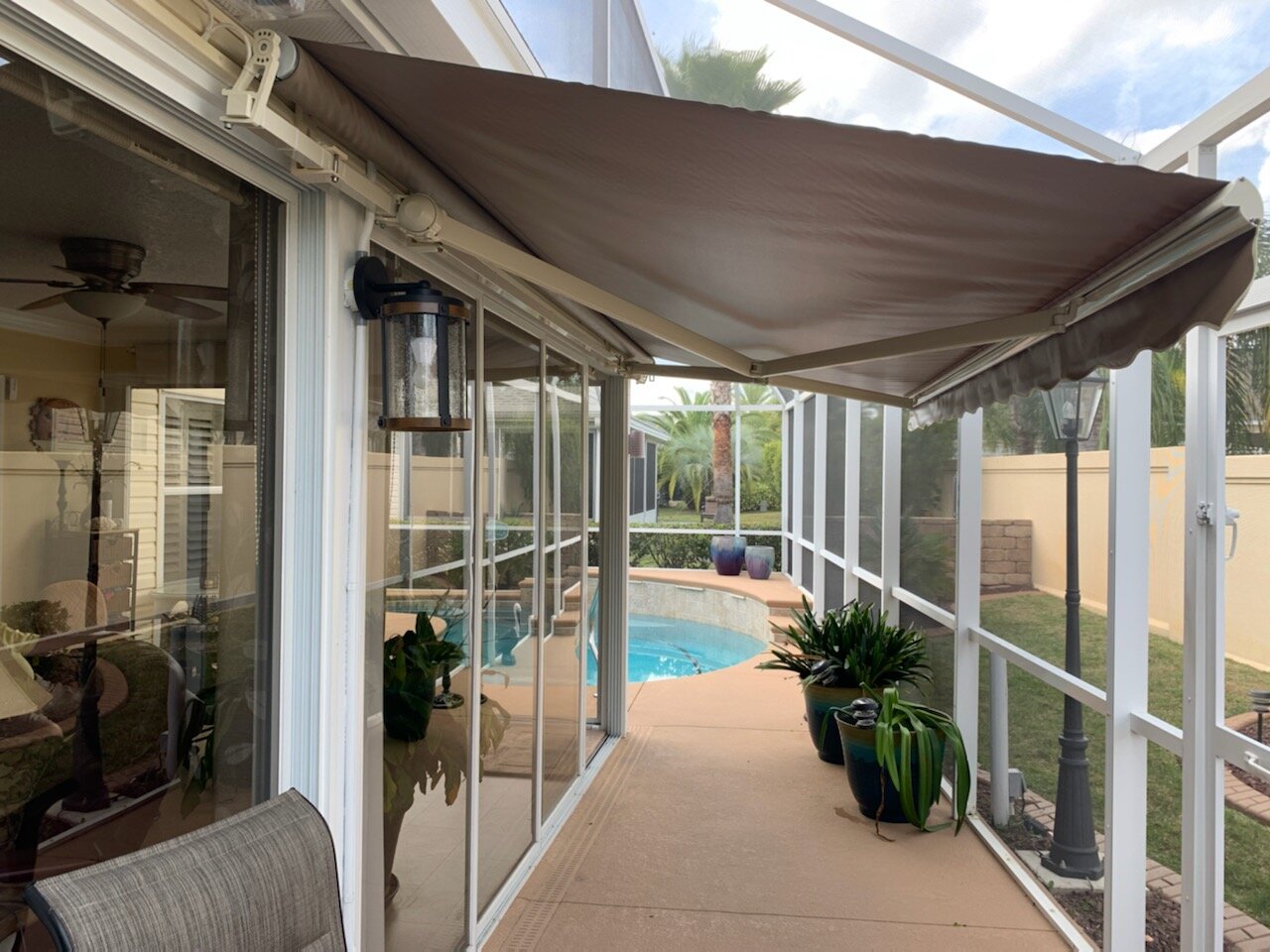 RETRACTABLE AWNINGS-SUNSETTER SHADES-RETRACTABLE CANOPY-SUNSETTERS SHADES-SUNSETTER AWNING