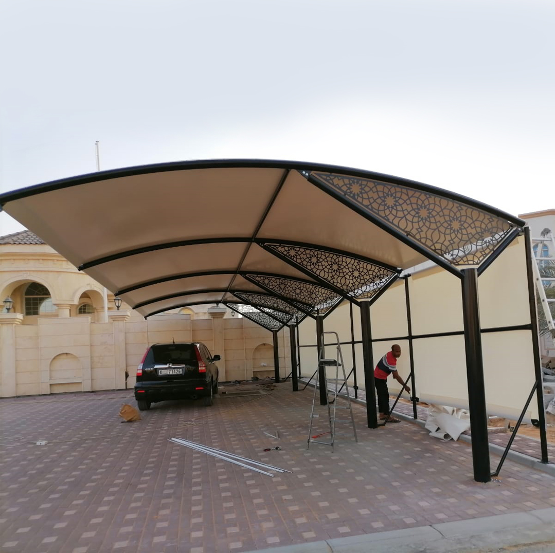 MODERN COMMERCIAL AND RESIDENTIAL CARPORT-CAR SHADE TENT-CAR SHADE FOR VILLAS AND OFFICES-CANTILEVER CAR SHADE-CAR WASH SHADE-YARD PARKING SHADE-CURVED DOME PARKING SHADE-CAR PARK CANOPY SHED MANUFACTURING IN NAIROBI