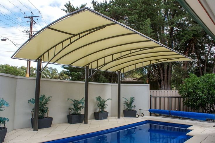 Outdoor Shade-Pool Cover-Waterproof Shade-Sun Shade-Pool Area Canopy-Fixed Cantilever Umbrella-Permanent Tensile Structure