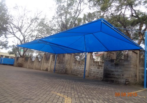 CarPort Shade-Parking Shade for Commercial and Residential Areas-Cantilever Canopy-Curved Car Shade-Waterproof Shade-Sun shade-Vehicle parking cover-Garage Shade-Car Park Tent for Schools, Offices, Churches, Airports, Factories, Companies, University, Hospitals, Colleges, Government Institutions, Military and Arm Bases