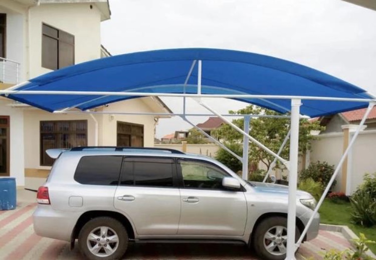 CarPort Shade-Parking Shade for Commercial and Residential Areas-Cantilever Canopy-Curved Car Shade-Waterproof Shade-Sun shade-Vehicle parking cover-Garage Shade-Car Park Tent for Schools, Offices, Churches, Airports, Factories, Companies, University, Hospitals, Colleges, Government Institutions, Military and Arm Bases