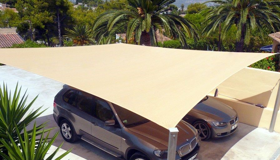 Car Shade Cover-Shade Sails-Waterproof Shades-Sun Shade-Fabric Covers-Unique Parking Shade Designs-Car Shade-Shades for Commercial and Residential Use