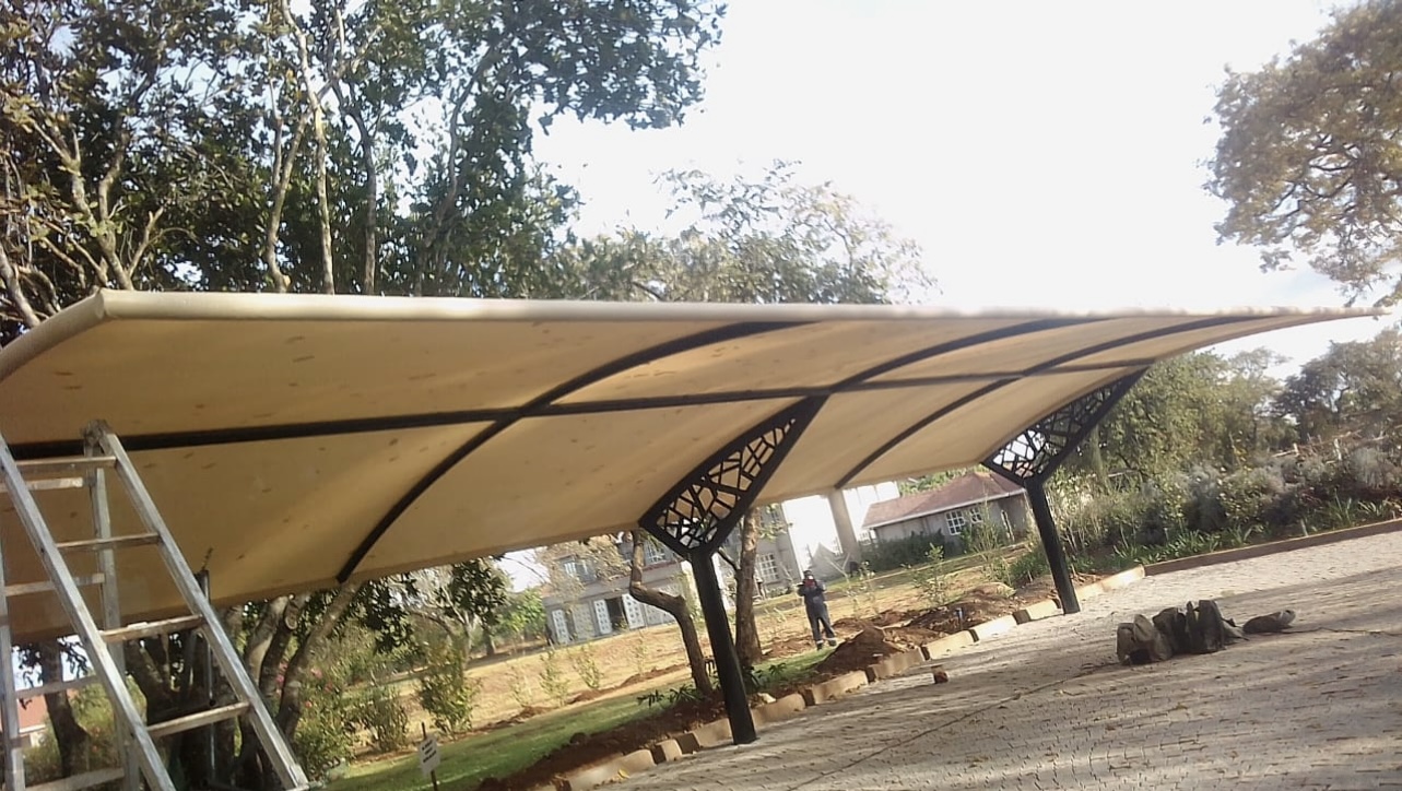 Unique and Modern Carports-Parking Shades-Vehicle Shade Canopies-Cantilever and Curved Shed designs-Waterproof Shade Net Car Covers-Commercial and Residential Car Shade Installers In Nairobi Kenya