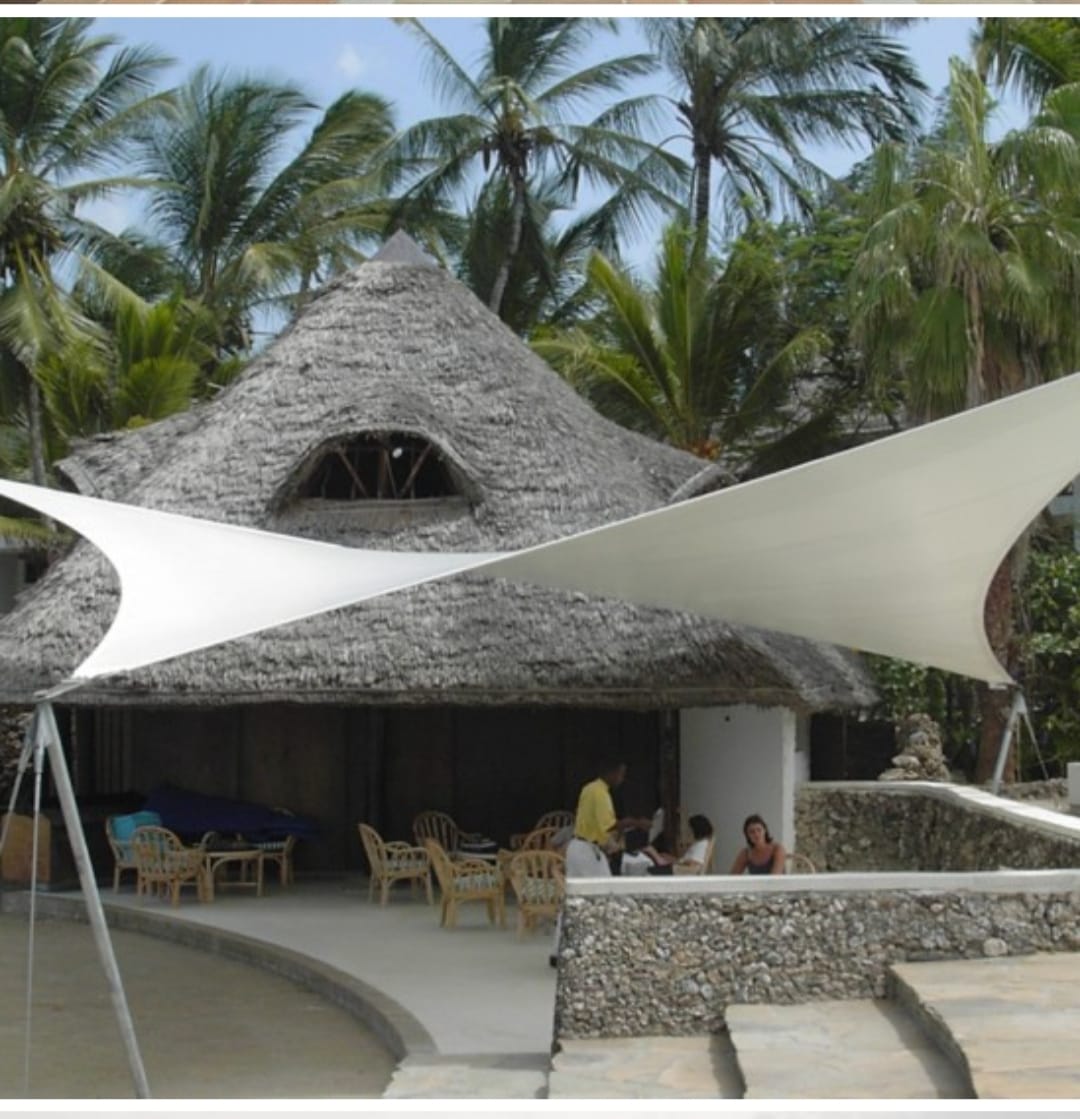 Shade Sail Installer and Fabricator in Kenya-Sun Shades-Waterproof Shades-Tensile Structures-Shades for Restaurants-Alfresco Dining Shades-Shades for Hotels-Shades for Resorts-Shades for outdoor Dining Spaces-Shades for Garden and Yards-Shades for Offices and Homes-Patio Shade-Balcony Shade-Porche Shade-Veranda Shade-Shades for Shops-Malls-Schools-Hospitals-Churches-Airport-Embassy-University-College-Stretch Tents