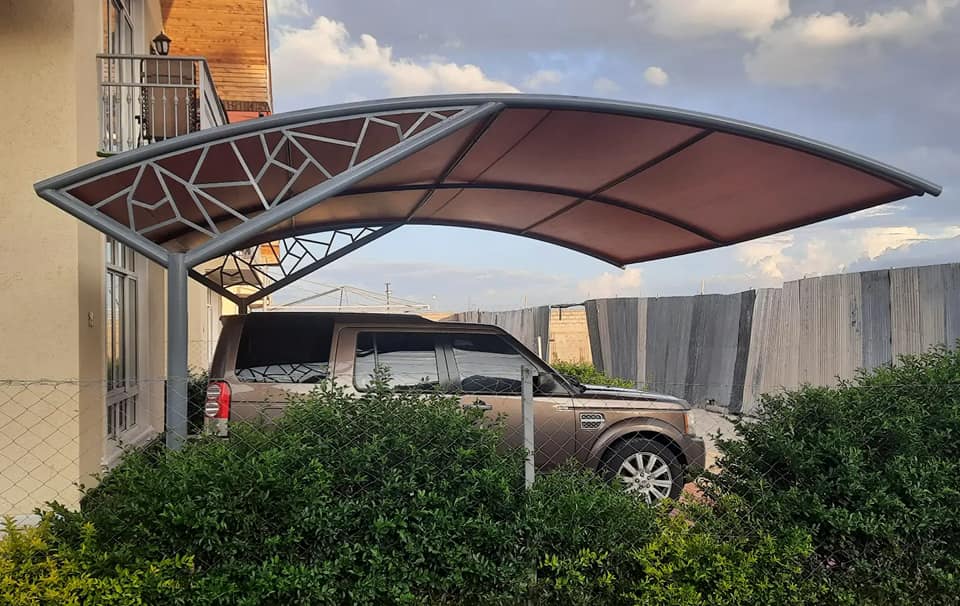 Unique and Modern Car Wash Shades and Carports-Yard Parking Lot Shades-Parking Shades-Vehicle Shade Canopies-Cantilever and Curved Shed designs-Waterproof Shade Net Car Covers-Commercial and Residential Car Shade Installers In Kijani Ridge, Nairobi Kenya-