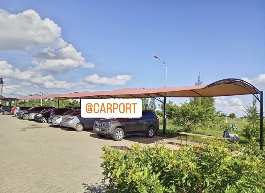 Modern Carport Installer in Upperhill NAIROBI-Curved Design Car Shade-Green Waterproof Shade Net-Canopy-Vehicle Parking-Shade Luxury-Outdoor Shade-Parking Tent-Garage