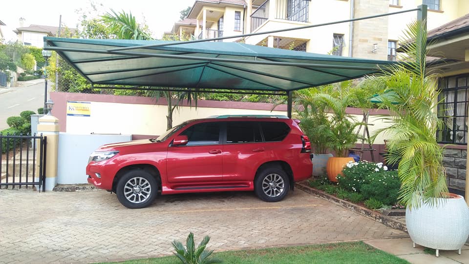Unique and Modern Car Wash Shades and Carports-Yard Parking Lot Shades-Parking Shades-Vehicle Shade Canopies-Cantilever and Curved Shed designs-Waterproof Shade Net Car Covers-Commercial and Residential Car Shade Installers In Tatu City, Nairobi Kenya-