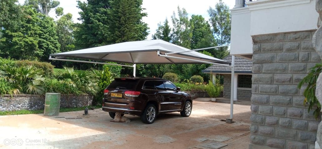 Unique and Modern Car Wash Shades and Carports-Yard Parking Lot Shades-Parking Shades-Vehicle Shade Canopies-Cantilever and Curved Shed designs-Waterproof Shade Net Car Covers-Commercial and Residential Car Shade Installers In Rosslyn Kenya-