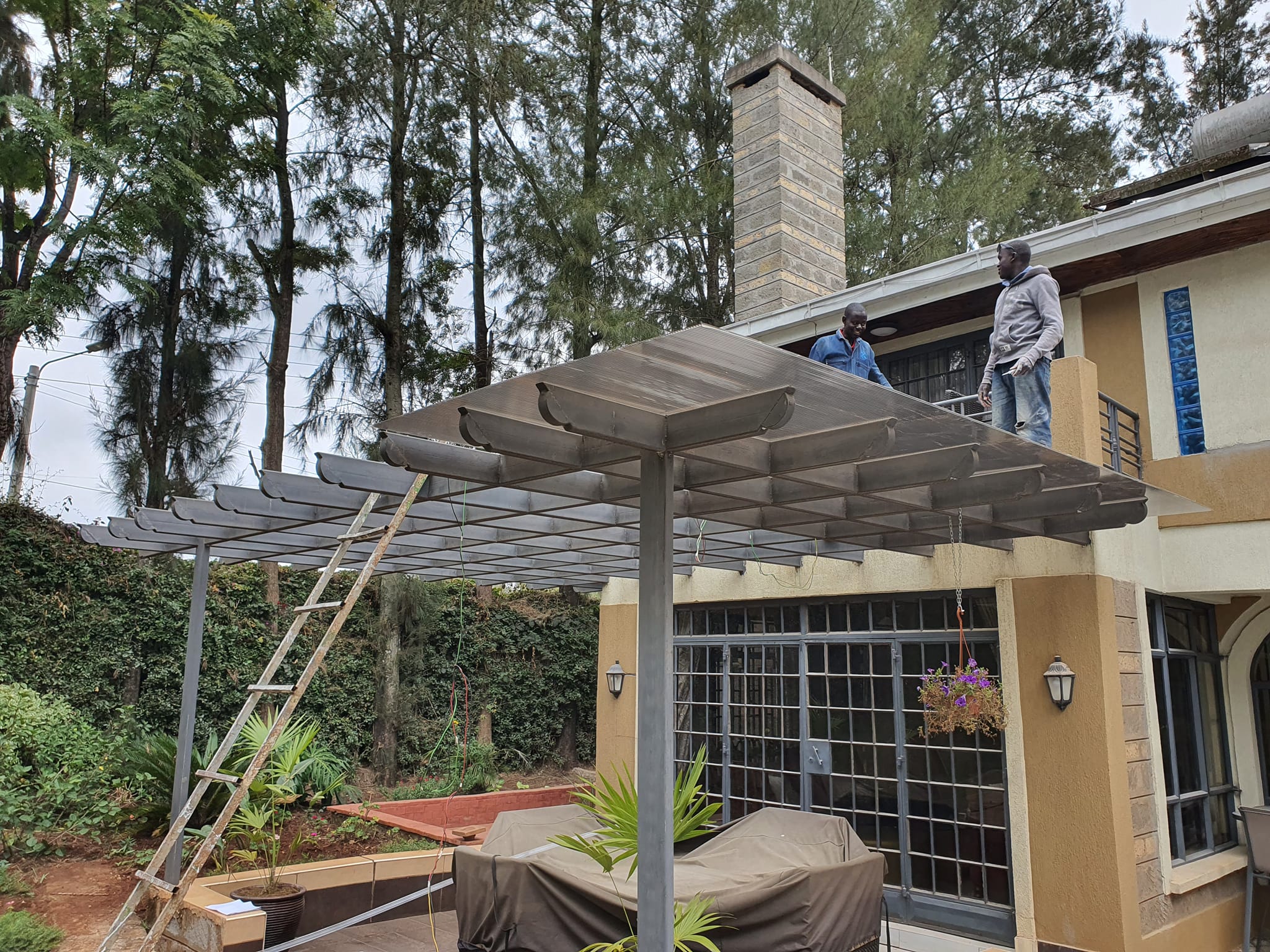 Polycarbonate Pergola-Canopy-Verandah Covers-Patio Covers-Balcony Covers-Garden Shades-Backyard Shades-Terrace Shades-Rooftop Shades-Pool Area Shades-Outdoor Shades