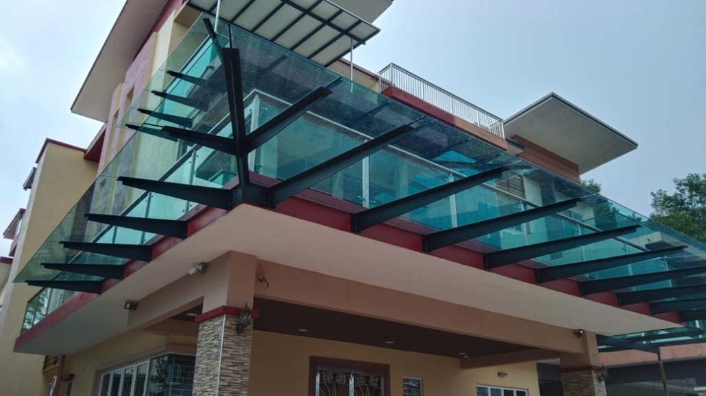 We supply and install Laminated Glass Canopies and Pergolas in Nairobi, Kenya