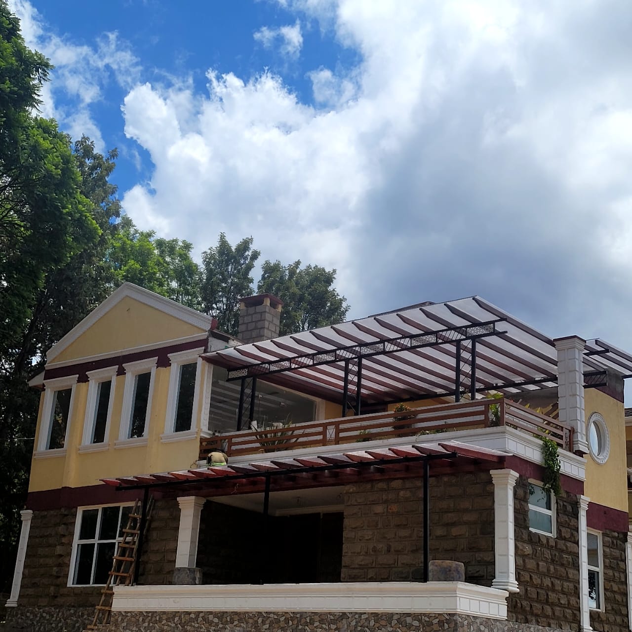 Polycarbonate Pergolas in Kenya-Outdoor shades to protect against the rain and sun