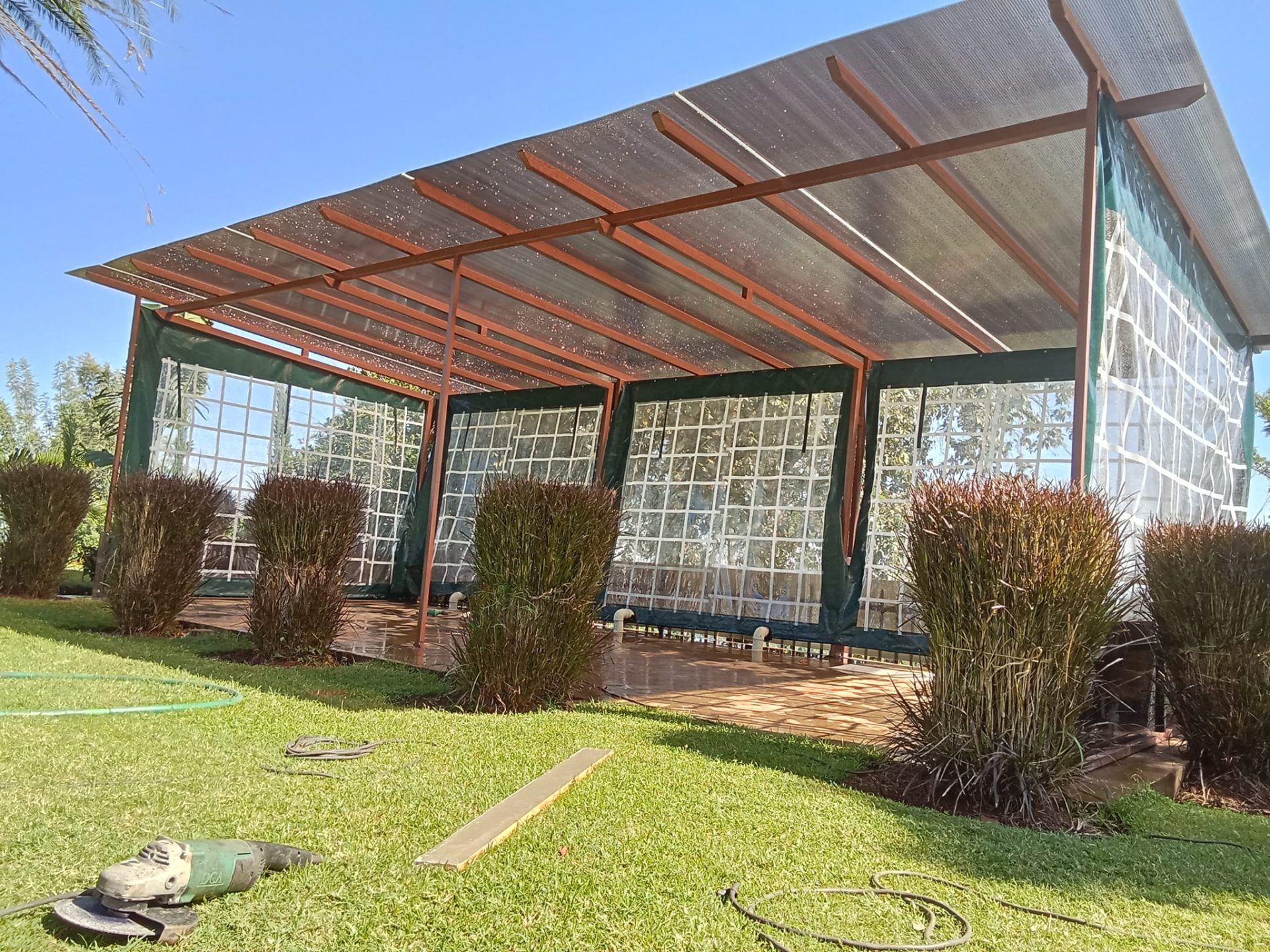 Outdoor shades to protect against the rain and sun-Polycarbonate Pergolas in Kenya