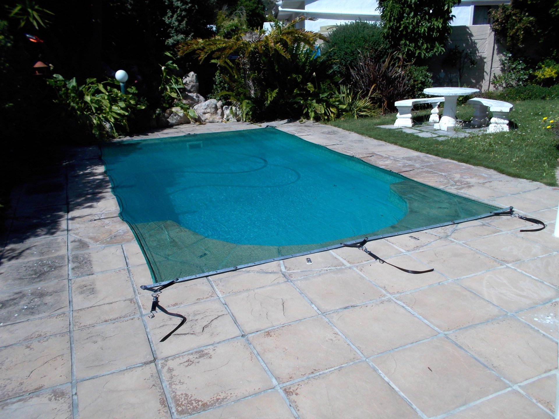 We supply and install shade net swimming pool covers