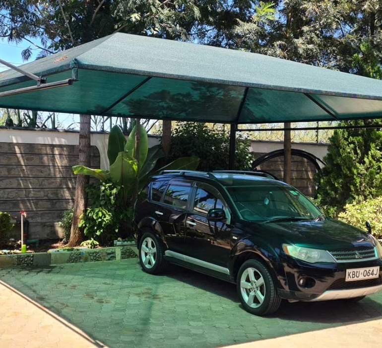 SBF GREEN CANTILEVER CAR SHADE 4