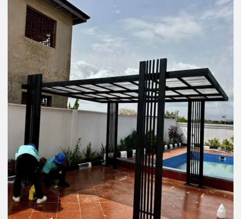 SBF POOL AREA POLYCARBONATE PERGOLA 9