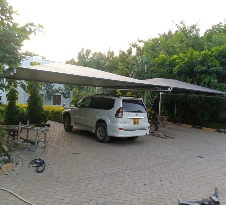 CANTILEVER CAR PARKING SHADE 18B SBF INTERIORS AND OUTDOOR SOLUTIONS LTD