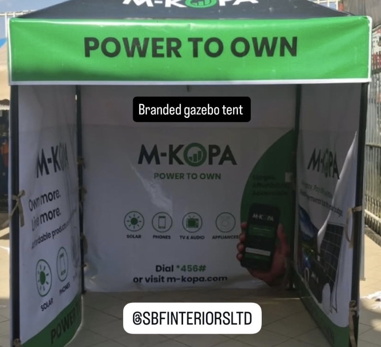SBF BRANDED GAZEBO TENT 1