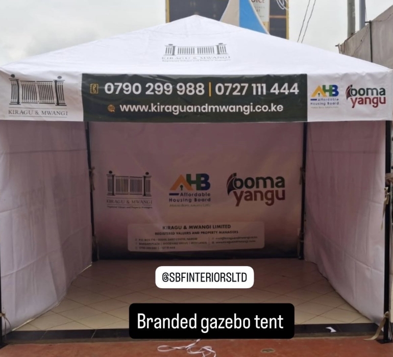 SBF BRANDED GAZEBO TENT 1