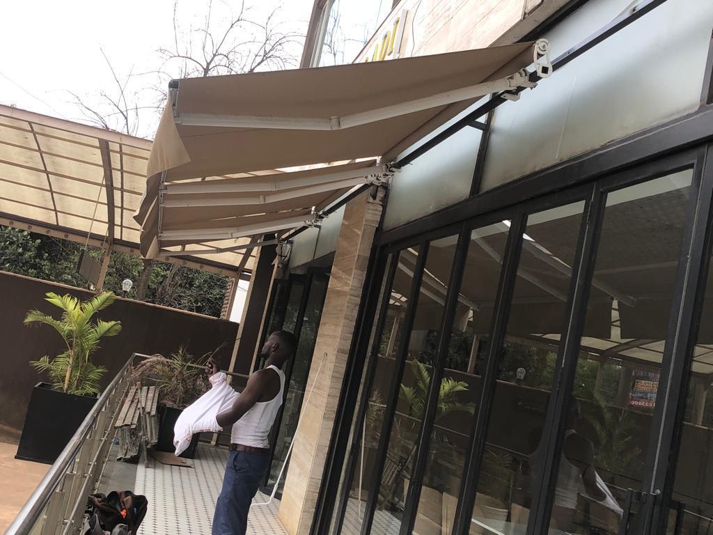 MOTORIZED RETRACTABLE AWNING