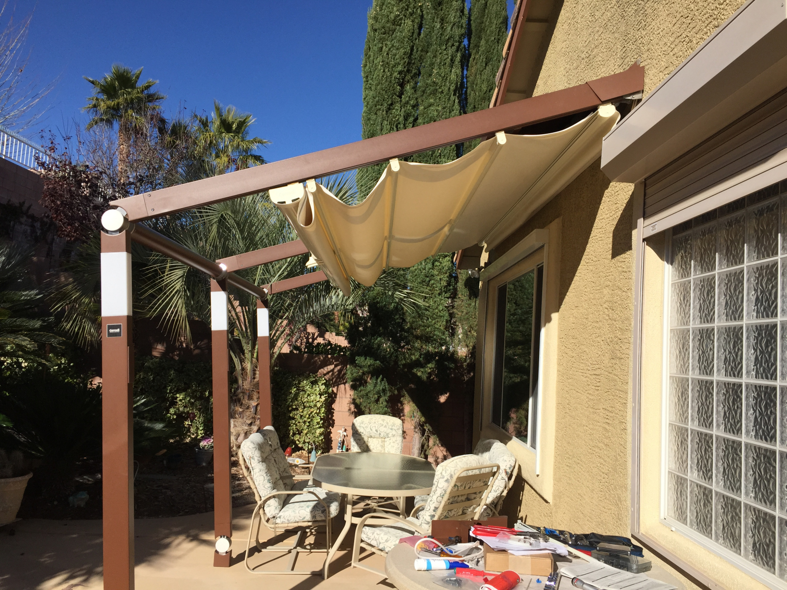 ADJUSTABLE RETRACTABLE AWNING 1 SBF INTERIORS AND OUTDOOR SOLUTIONS LIMITED