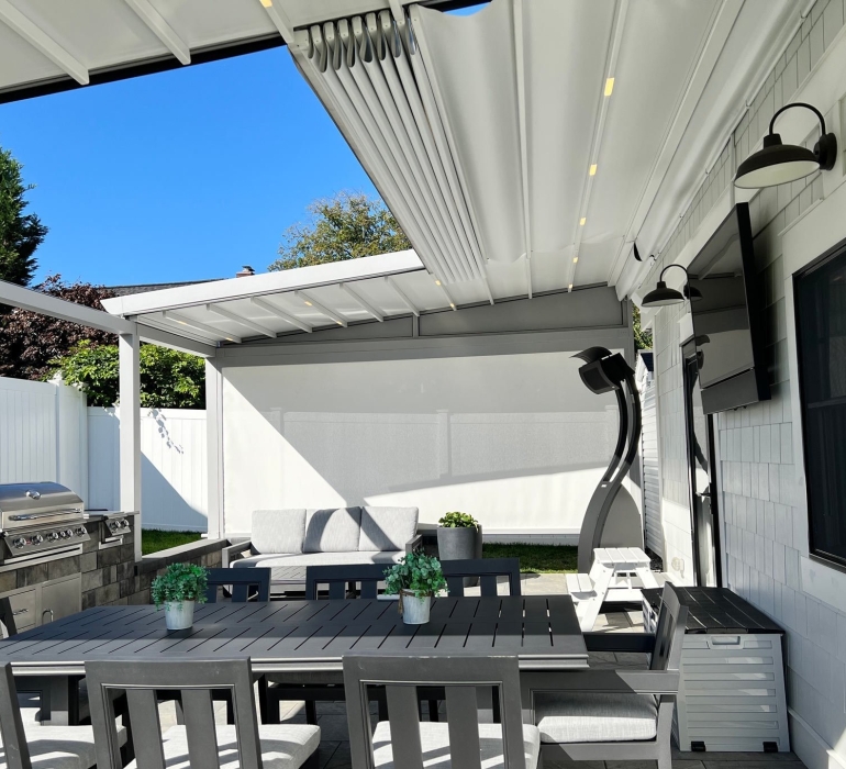 RETRACTABLE ROOF SYSTEM SBF INTERIORS AND OUTDOOR SOLUTIONS LIMITED. 1