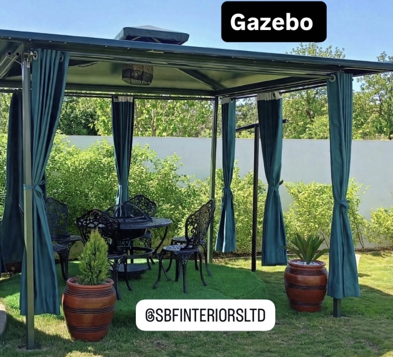 SBF GAZEBO WITH SIDE COVERS 1