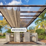 SBF GLASS PERGOLA WITH A CANVAS COVER UNDERNEATH
